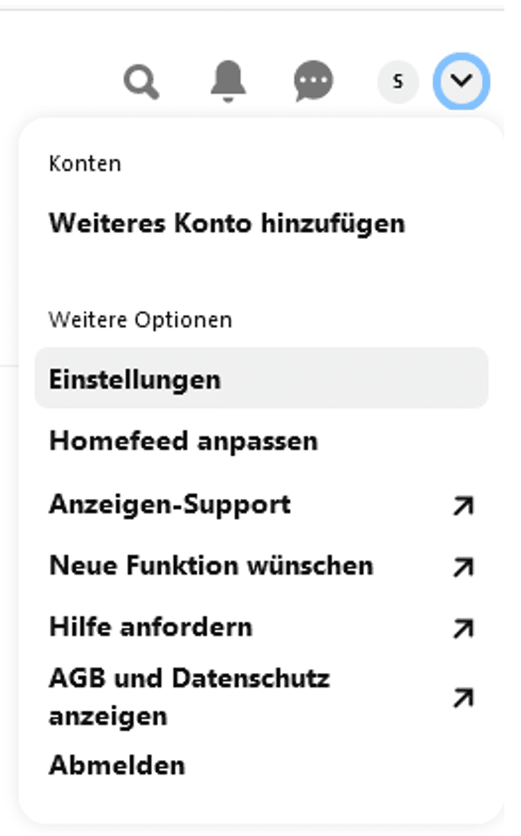 Pinterest Einstellungen Schritt 5 Pinterest Einstellungen Schritt 5