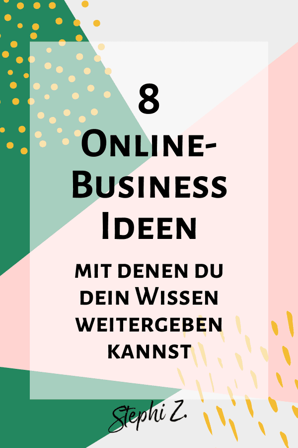 Online Business Ideen Pin